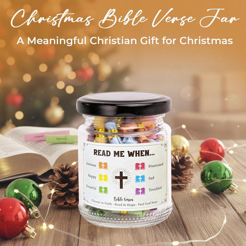 Musemory Bible Verse Cross Jar, Bible Accessories, Prayer Jar, Graduation for Her, Christian Gifts For Women, Religious Gifts for Women, Inspirational for Teen Girls, Adult, Daughter - Image 3